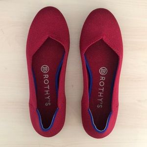 Rothy’s - The Flat - Scooter Red - size 6.5 - like new